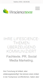 Mobile Screenshot of life-science-texte.de