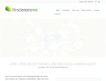 Tablet Screenshot of life-science-texte.de